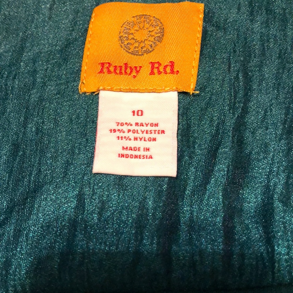 Ruby Rd EUC jewel toned emerald jacket - Picture 4 of 5